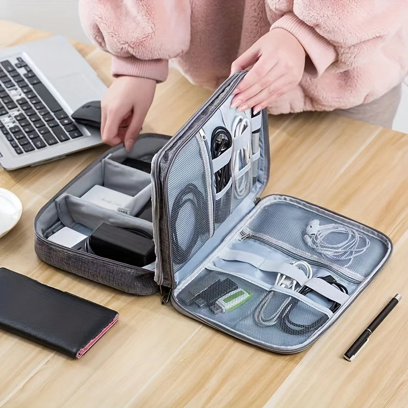 Travel Electronics Organizer 3 Layer